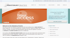 Desktop Screenshot of abbotsburypractice.nhs.uk